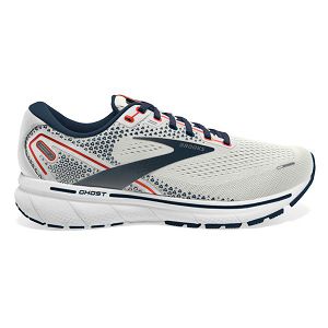 Brooks Ghost 14 Mens Road Running Shoes Grey/Navy/White | USA-MPY837561